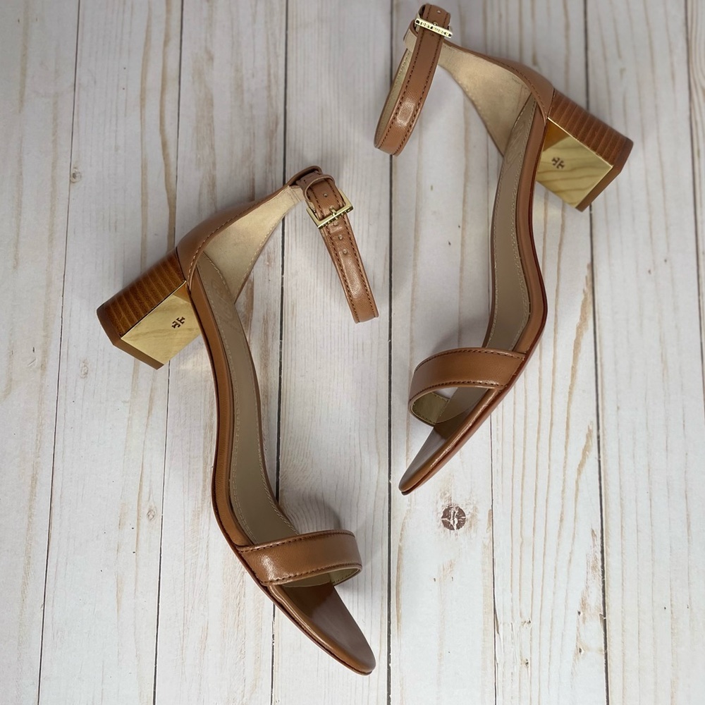 New with box! Tory Burch Nude Strappy Leather Cecille Sandals.